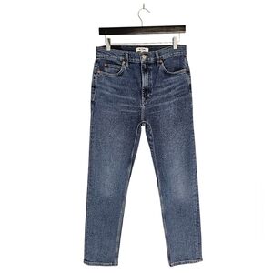 RE/DONE 70S Straight Leg Ankle‎ High Rise Blue Jeans 28 Preowned